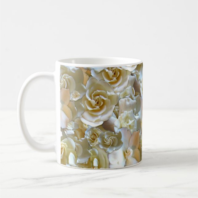 Mug Élégant Rose floral Motif pétal (Gauche)