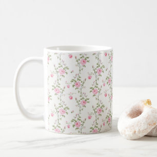 Mug Élégant rose Roses Fleurs Motif