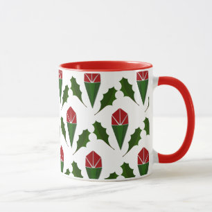 Mug Elégant Roses rouges Abstraites et motif floral cr