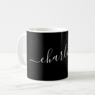 Mug Élégant Script Moderne Nom Personnalisé