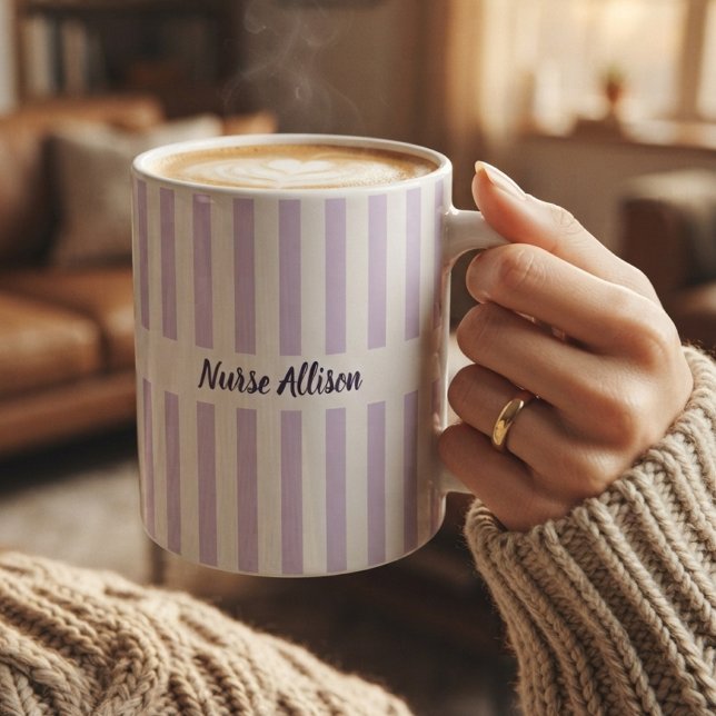 Mug  Elegant Script Professeur Infirmière Étudiant Dip (Modern Script Teacher Lawyer Nurse Student Graduate Coworker Custom Coffee Mug | )