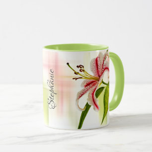 Mug Elégant Star Lily (Stargazer) Photographie florale
