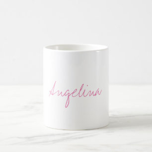 Mug Élégant stylé tendance unique écriture manuscrite