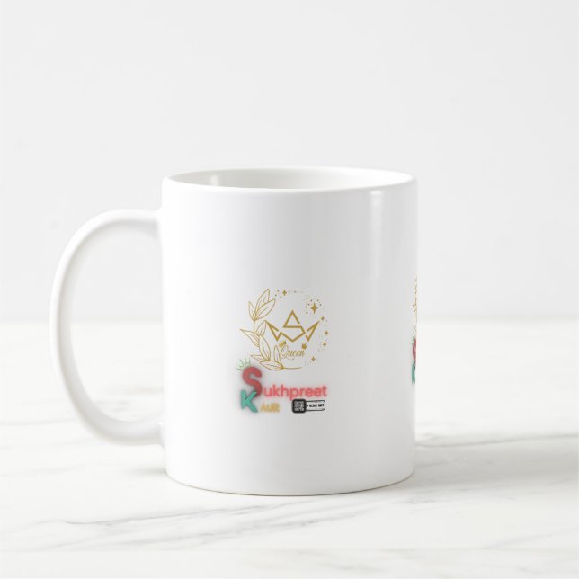 Mug Elégant Sukhpreet Kaur Boug personnalisé - 11oz (Gauche)