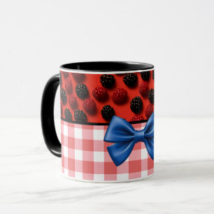 Mug Elégant tendance moderne chic À damiers Blackberri