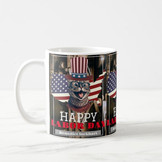 Mug Elegant travailleur solidaire Fête du Travail avec (Gauche)