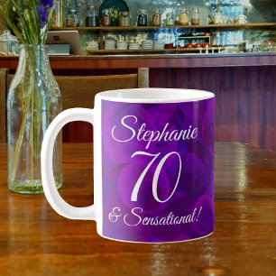 Mug Élégant violet 70 et sensationnel personnalisé