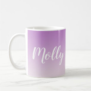 Mug Élégant Violet Ombre élégant Personnalisé