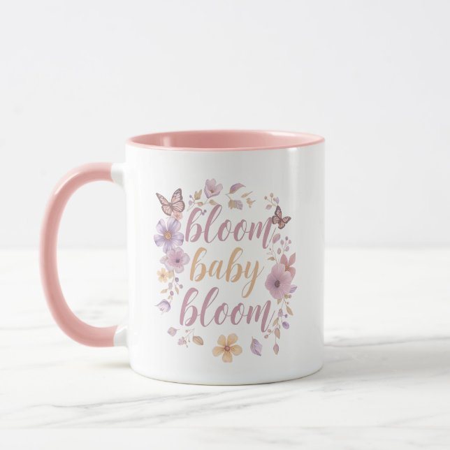 Mug Elegant Watercolor Floral (Gauche)