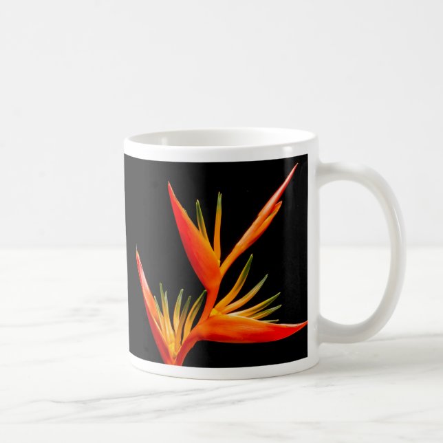 Mug Elégante, belle, Fleur Oiseau du Paradis (Droite)