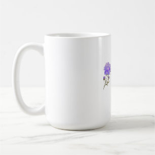 Mug Élégante carte d'anniversaire Fleur de Pivoine Vio