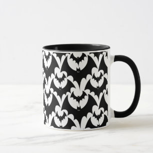 Mug Élégante chauves-souris noires Motif gothique d'Ha