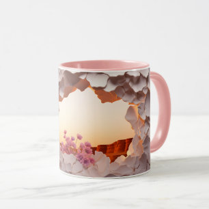 Mug Elégante conception Abstraite de rupture de mur av