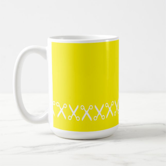 Mug Elégante Coupe Ciseaux Coiffeur Tailor (Gauche)