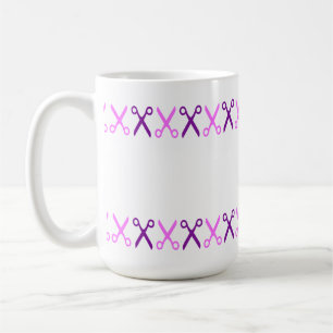 Mug Elégante Coupe Ciseaux Coiffeur Tailor