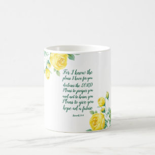 Mug Élégante Écriture Florale 29:11