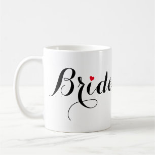 Mug Élégante Fête des mariées de mariée Script Mariage