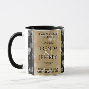 Mug Élégante fête du 1er anniversaire du Mariage de pa