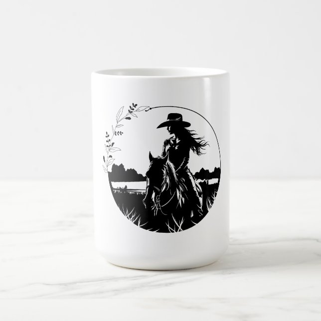 Mug Élégante fille de cheval moderne Western Equestria (Centre)