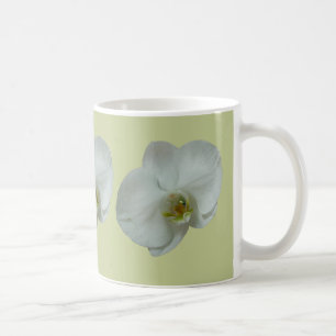 Mug Élégante floraison d'orchidées blanches