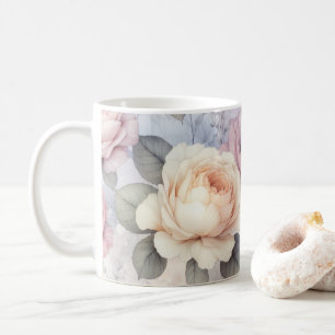 Mug Élégante floraison Rose
