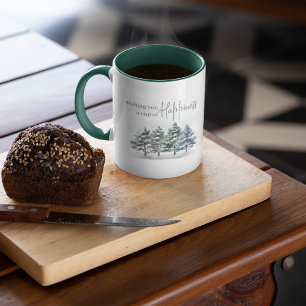 Mug Elégante forêt aquarelle