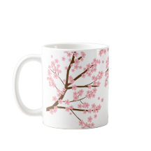 Elégante jolie floraison de cerisier sakura callig