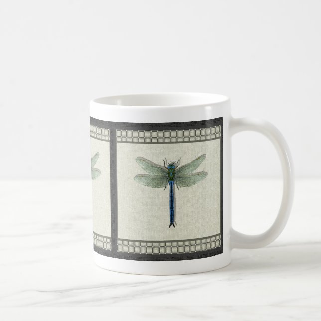 Mug Élégante libellule bleue (Droite)