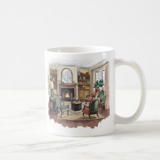 Mug Elégante maison est là où le calme est