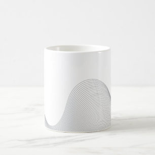 Mug Élégante, moderne, futuriste abstraction des vague