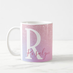 Mug Élégante parties scintillant d'or rose cinglé m
