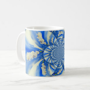 Mug Elégante peinture à l'aquarelle d'orchidée blanche