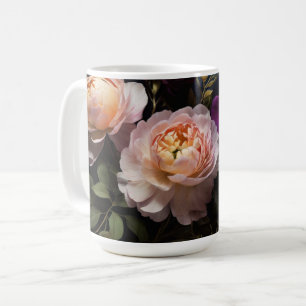 Mug Elégante peinture vintage à fleurs
