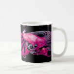 MUG ELÉGANTE PUCE PINK FUCHSIA PEACOCK JEWEL<br><div class="desc">Design de bijoux Art nouveau classique avec une pierre à gemme 3D brillante.Développement graphique numérique par Bulgan Lumini (c)</div>