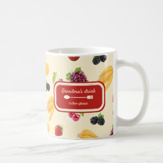 Mug Élégante recette de fruits colorés sur mesure moti