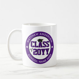 Mug Élégante Remise des diplômes Royal Purple Promotio