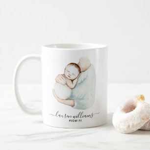 Mug Elégante sage-femme Doula mignonne bébé infirmière
