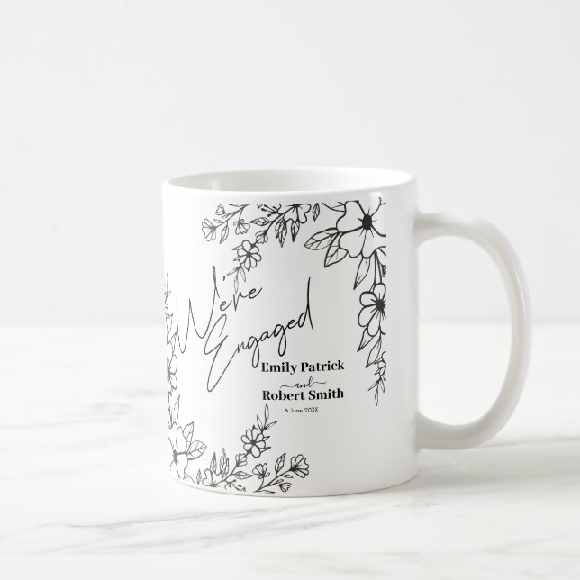 Mug Élégante typographie nous sommes engagés (Droite)