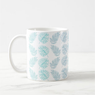 Mug Élégante verdure Botanique Tropical Feuille Motif
