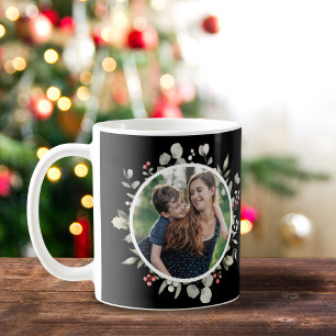 Mug Elégante verdure hiver Wreath 2 Photo Holiday