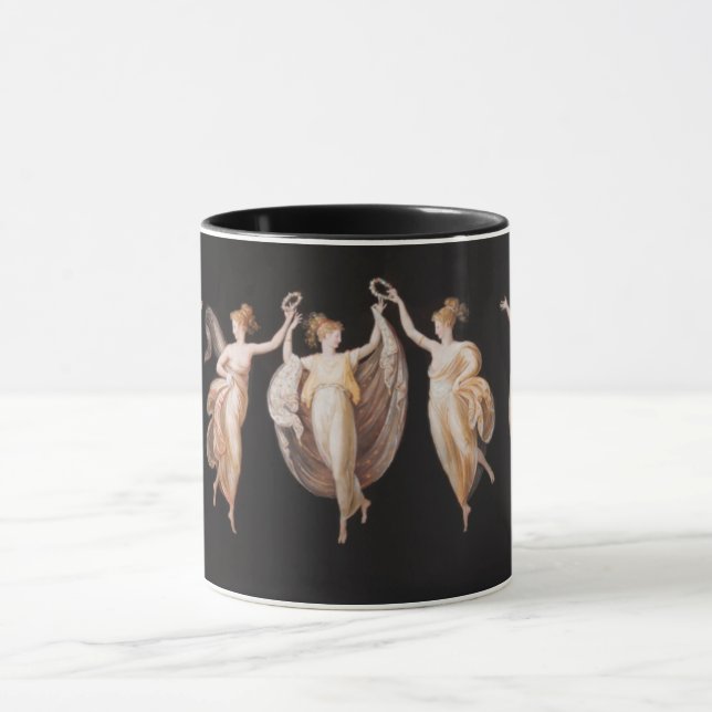 Mug Élégants danseurs de ballet tenant des couronnes 1 (Centre)