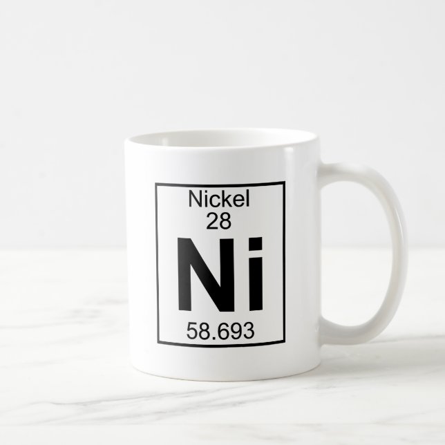 Mug Élément 028 - Ni - Nickel (plein) (Droite)