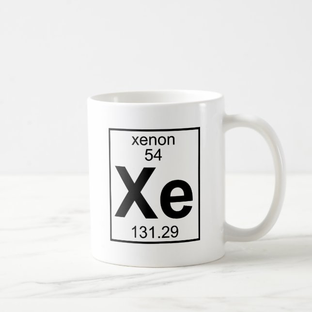 Mug Élément 054 - Xe - xénon (plein) (Droite)