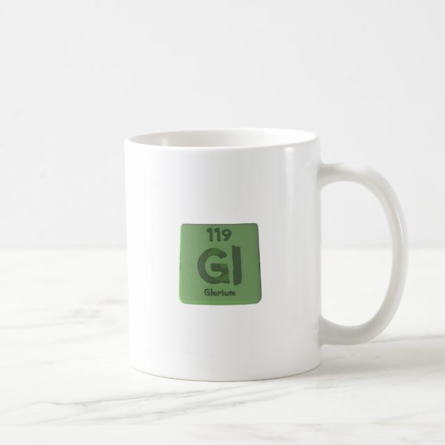 Mug Élément chimique 119 de Glorium Gloria (Droite)
