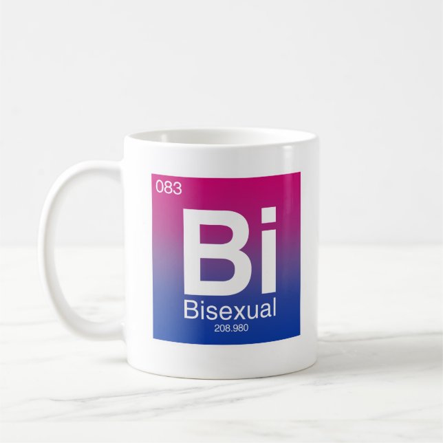 Mug Élément de tableau périodique bisexuel (Gauche)