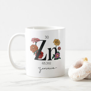 Mug Élément de zinc floral