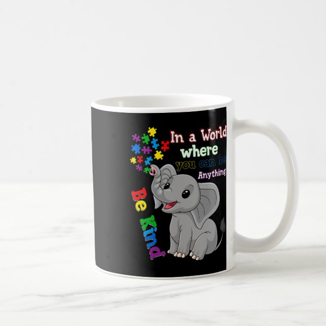 Mug Élément éléphant mignon et pièce de puzzle pour la (Droite)