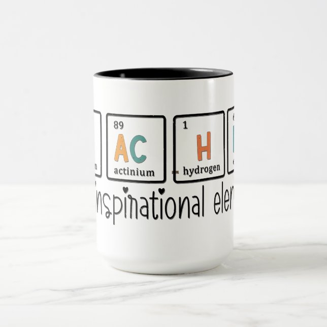 Mug Élément Inspirant pour Enseignant (Centre)