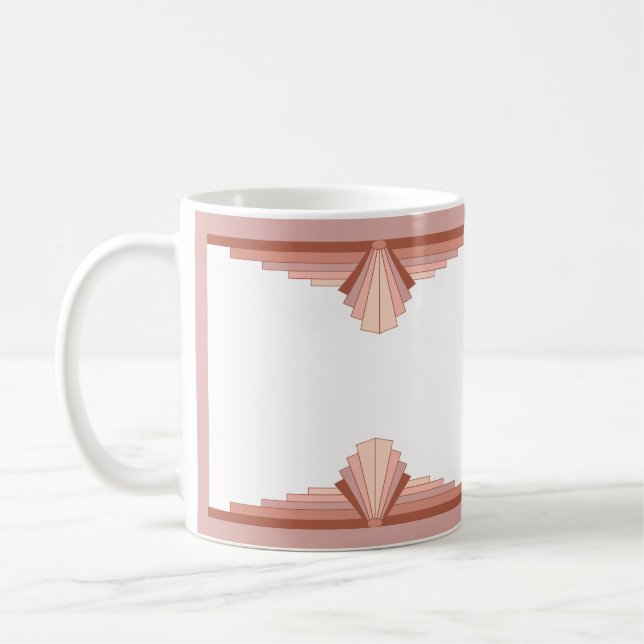 Mug Éléments Art déco en or rose (Gauche)