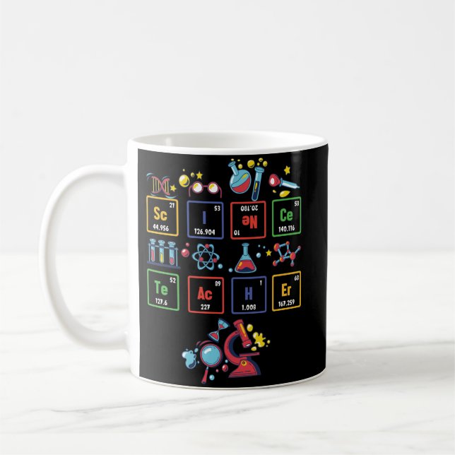 Mug Éléments de chimie de la table périodique de l'ens (Gauche)